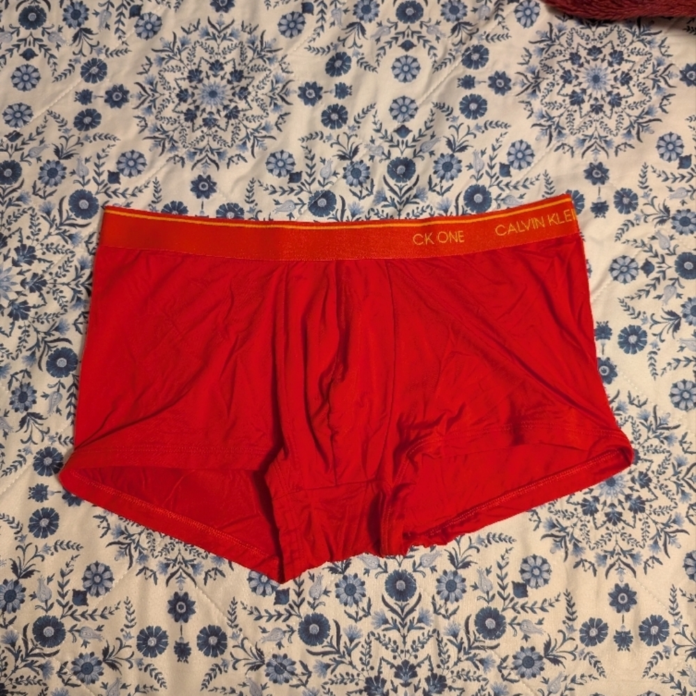 Calvin Klein Men's orange trunks